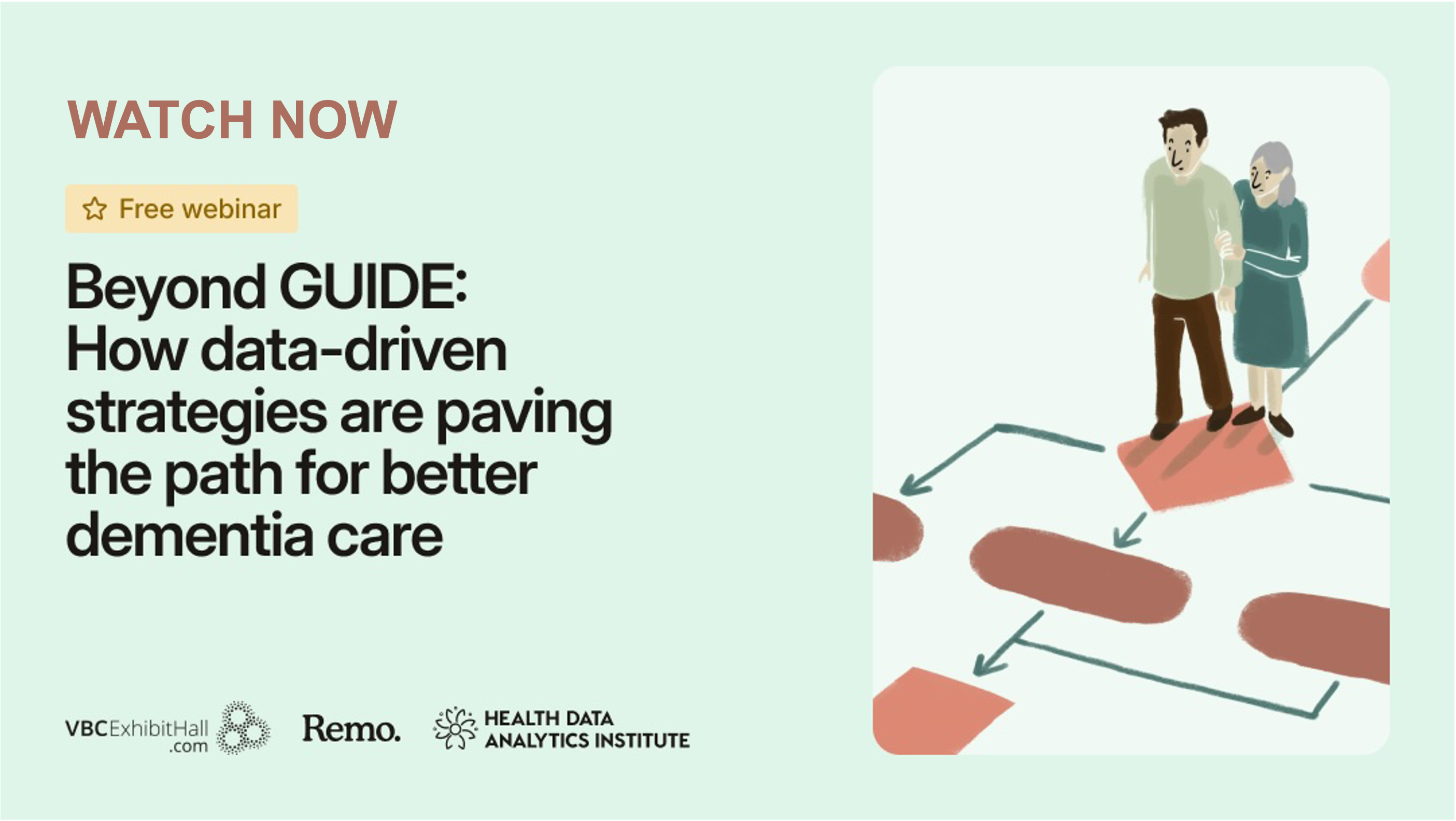 Promotion for a free webinar on better dementia care.